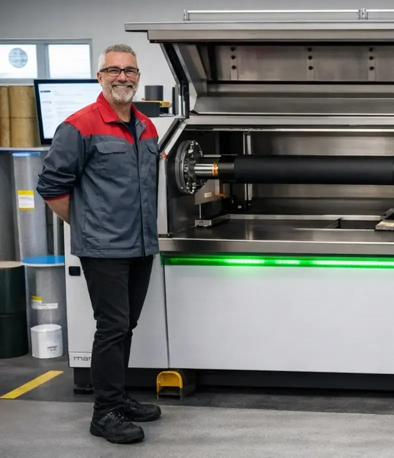 Miller Graphics elastomer sleeves for flexo printing